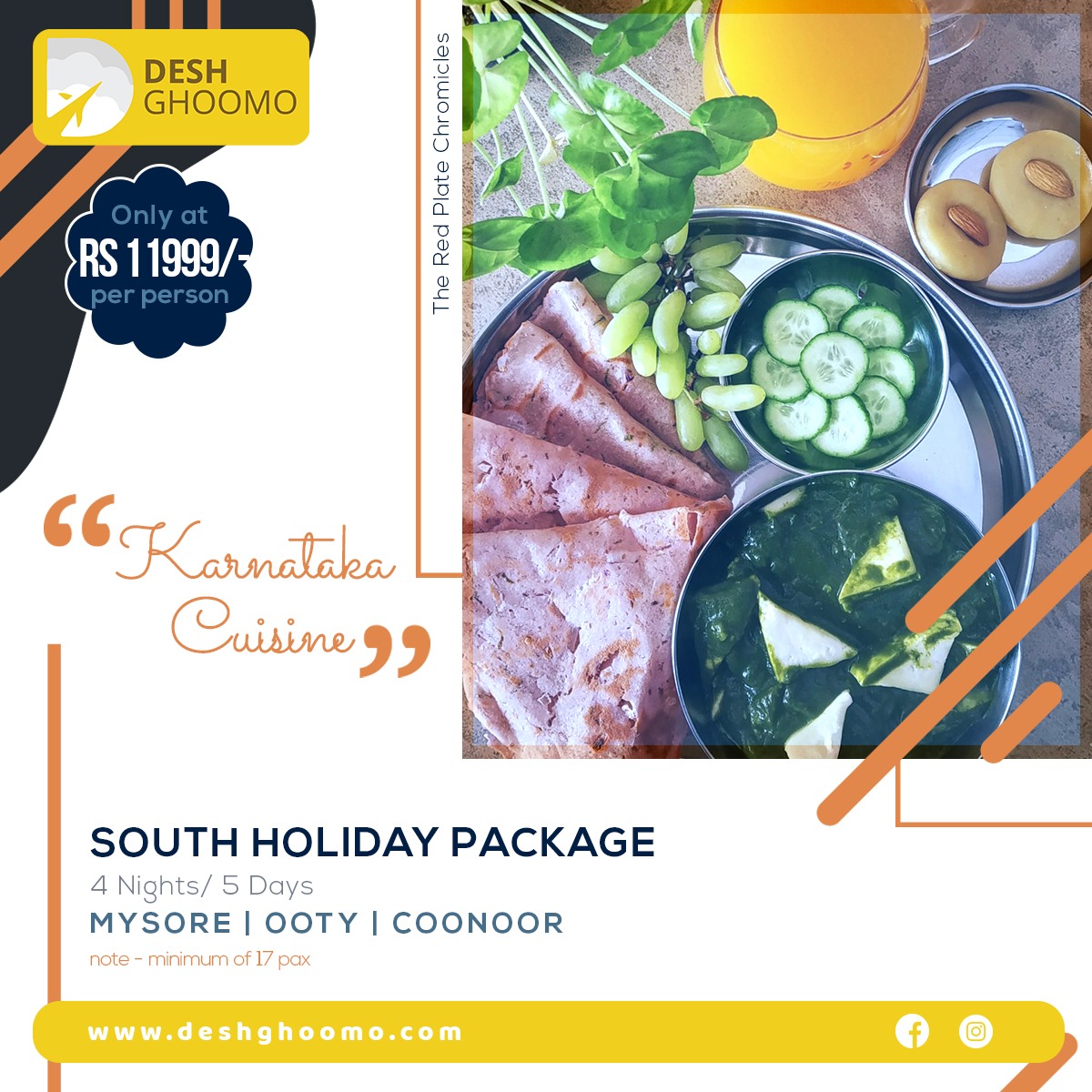 deshgoomo's tweet photo. South Indian Food is important part in Indian Culture.
Would you Like to see this culture? Come &amp; Join Us..

https://t.co/ROR101ePzd
Contact : +91-9923895919

#southHoliday #Ooty #indiantours #tour #tourpackages #domestictours #ilovemyindia #loveforindia #southindia https://t.co/OyuK2wzXIn