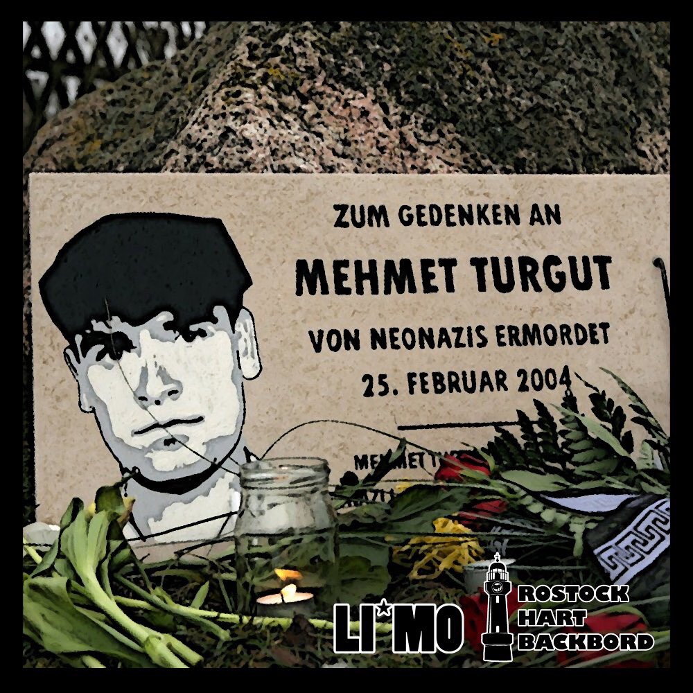 HartBackbordHRO's tweet photo. Heute vor 16 Jahren, am 25. Februar 2004, wurde Mehmet Turgut in #Rostock vom #NSU ermordet. Er wurde 25 Jahre alt. #KeinSchlussstrich #MehmetTurgut #hartbackbord #antifa https://t.co/GN4Z9hfNPp