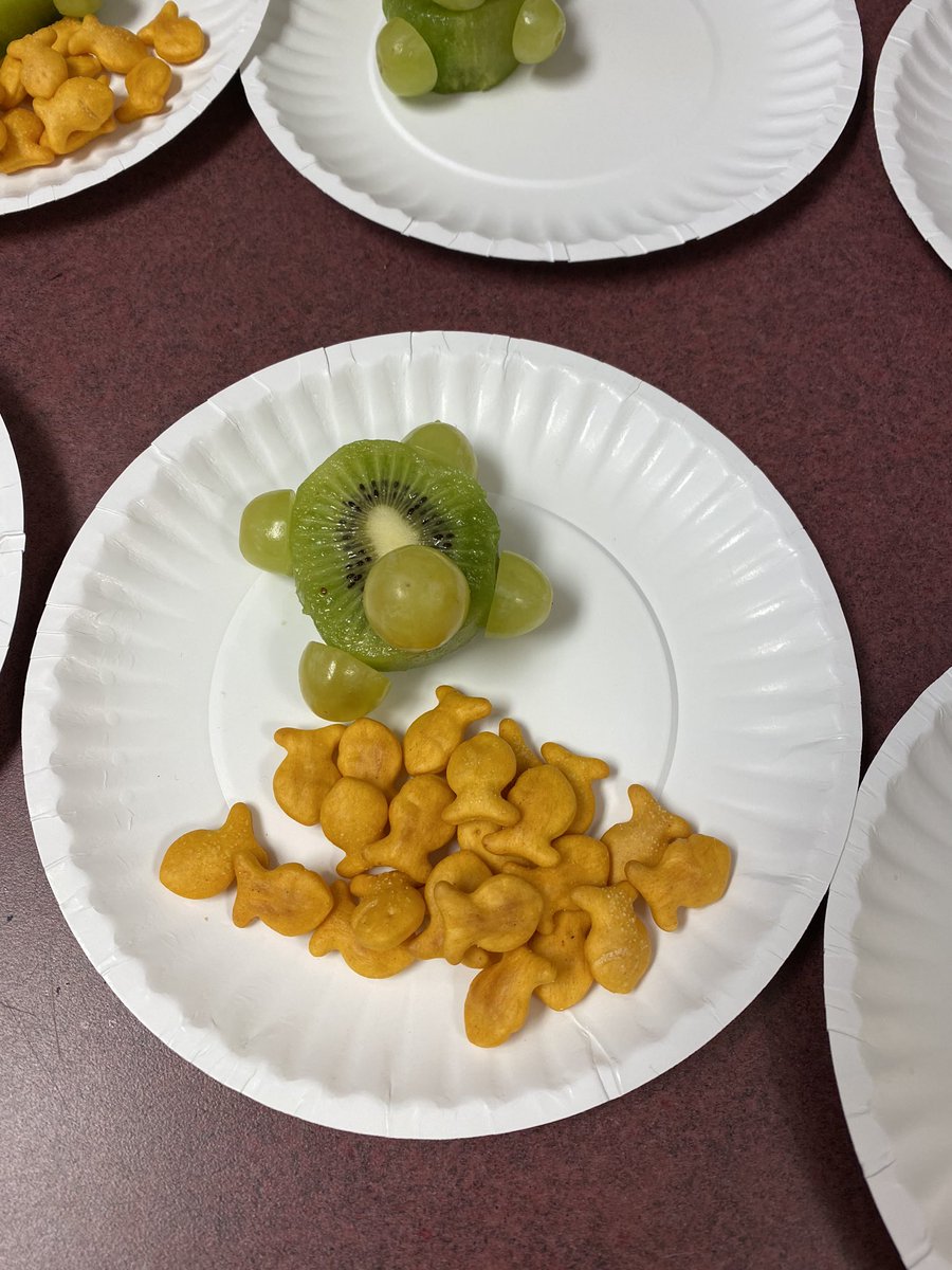 RockvilleRomper's tweet photo. Snack for our theme today-it’s a sea turtle for Our Marine Animals theme. #TheRockvilleWay https://t.co/WlBfdck8Xp