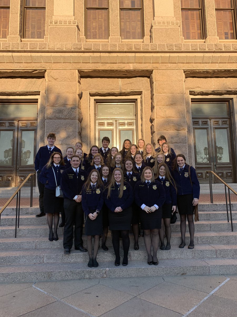 <a href="/georgetownffa/">Georgetown FFA</a> and <a href="/evhsffa/">East View FFA</a> getting ready for FFA Day at the Capitol for National FFA Week! <a href="/TexasFFA/">Texas FFA</a> <a href="/Mr_B_Johnson/">Brian Johnson</a> @CTEShrek <a href="/ccmrgisd/">College, Career, and Military Readiness in GISD</a> <a href="/GISD_CTE/">Career & Technical Education</a> <a href="/GeorgetownHS/">Georgetown HS</a> <a href="/EastViewHS/">East View HS</a> <a href="/GeorgetownISD/">Georgetown ISD</a>