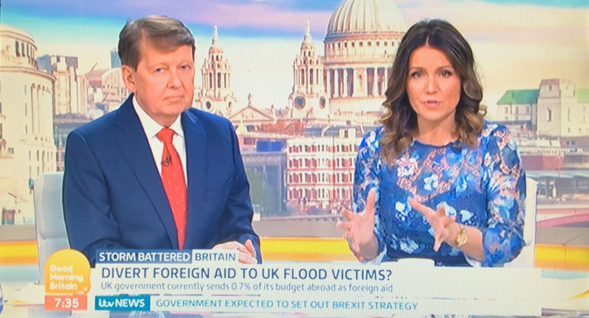 karlmckeever's tweet photo. Inspired decision by @ITV @GMB to bring Bill Turnbull back as the stand in for @piersmorgan I wonder how many people are enjoying the #NonCombative difference? @susannareid100 seems more relaxed too... https://t.co/tcI0WnlZtp