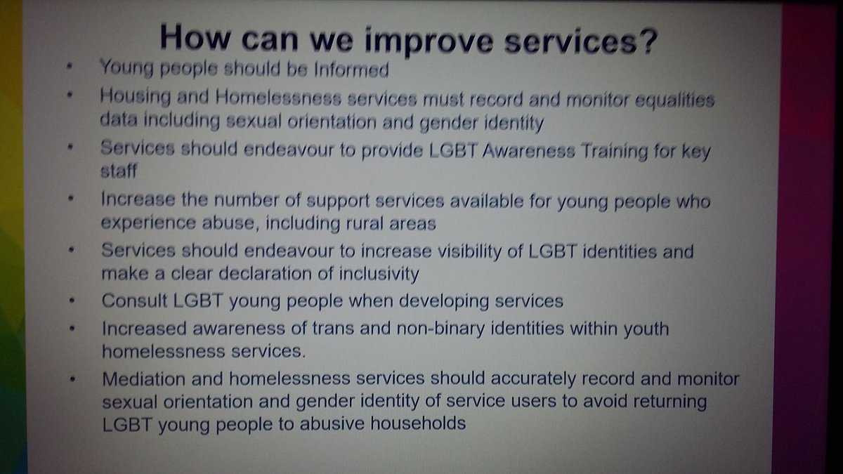 Excited to be representing @LGBTYS and co-delivering a workshop with a young person on LGBT inclusive services at the  @P_H_S_Official and @shelterscotland #hiddenhomelessness conference.