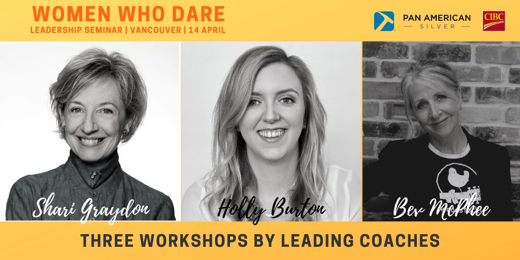 Women Who Rock (@womenwhorockwwr) on Twitter photo Three Workshops by Three Leading Coaches!
Women Who Dare Leadership Seminar in Vancouver on April 14.
#PanAmericanSilverCorp @pan-american-silver-corp #CIBC <a href="/sharigraydon/">Shari Graydon</a> #bev_mcphee <a href="/hmkjburton/">Holly Burton</a> #WIMDI Three Workshops by Three Leading Coaches!
Women Who Dare Leadership Seminar in Vancouver on April 14.
#PanAmericanSilverCorp @pan-american-silver-corp #CIBC <a href="/sharigraydon/">Shari Graydon</a> #bev_mcphee <a href="/hmkjburton/">Holly Burton</a> #WIMDI