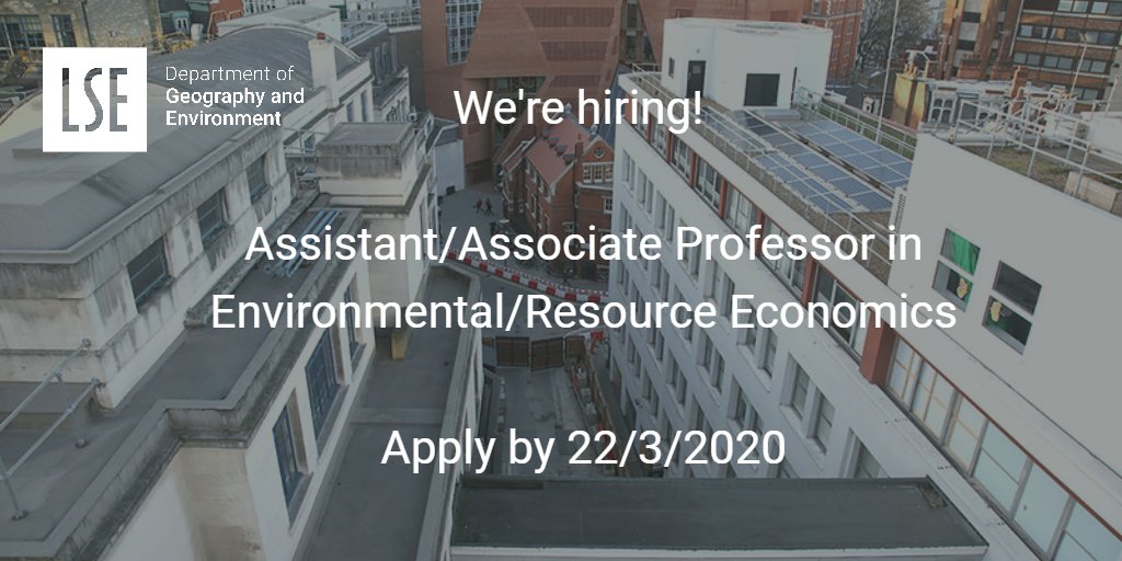 LSE Geography & Environment on Twitter "Do you want to join one of the