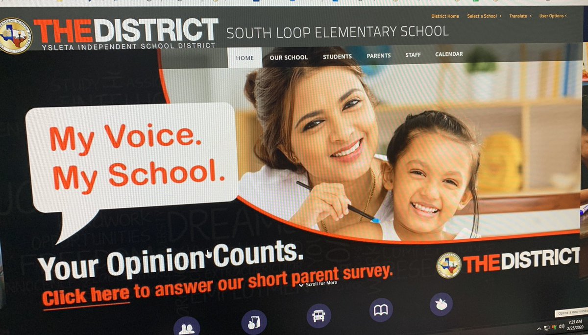My Voice. My School.  #YourOpinionCounts              yisd.net/southloop @SouthLoopElem @YsletaISD