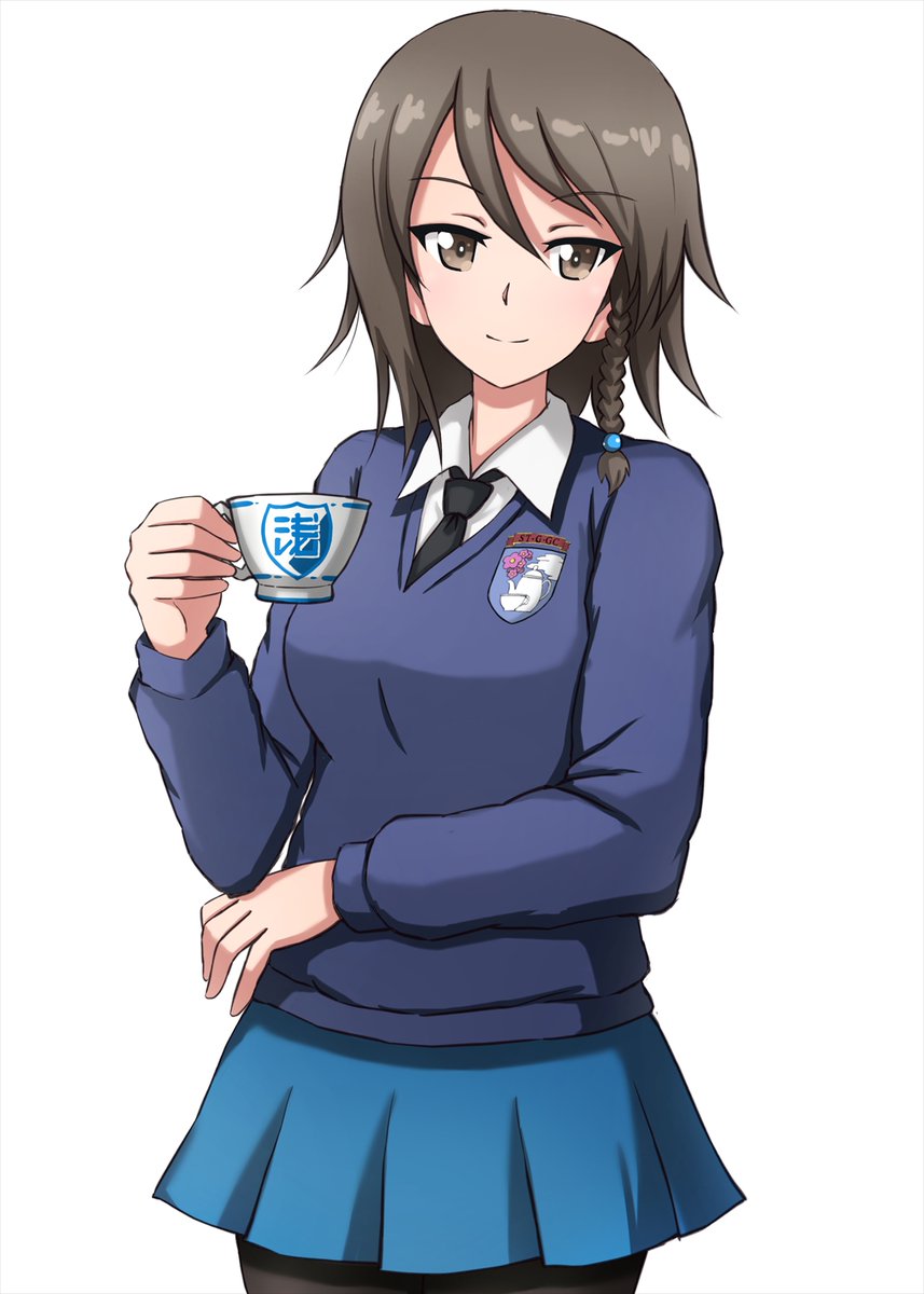 Twitter 上的 おまち Hmve7 ユウさん こんばんはですー 愛里寿ちゃんは聖グロ制服が大変似合いますねー ノ 流石ですー Twitter