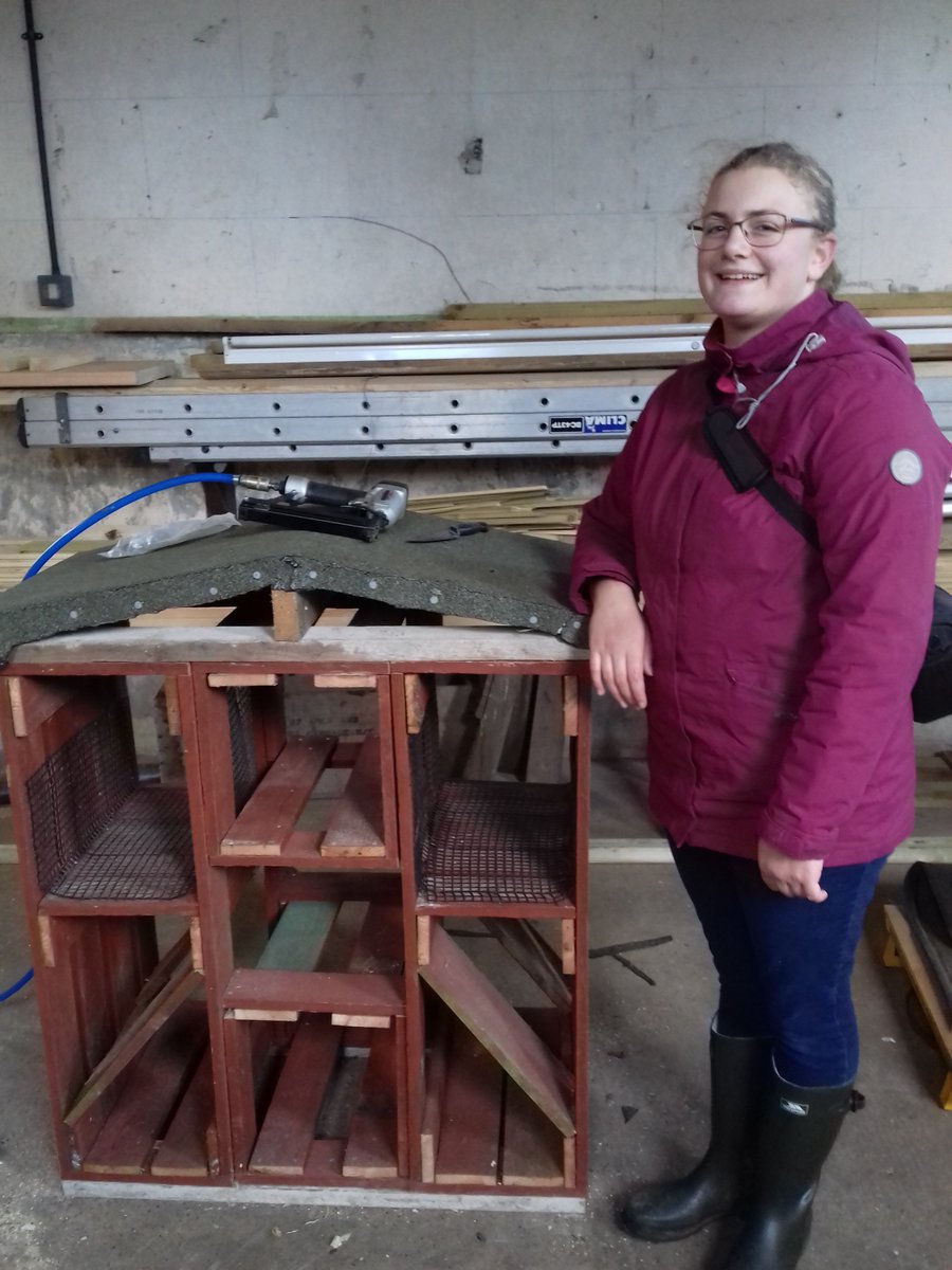 WassandHall's tweet photo. Today at Wassand our #minibeast #bughotel is nearing completion. Summer has been collecting materials to go inside while Kevin has been a superstar for constructing it! #reused #recycled #outdoorfun 🐌🐜🐞 https://t.co/20Xu4Cql3s