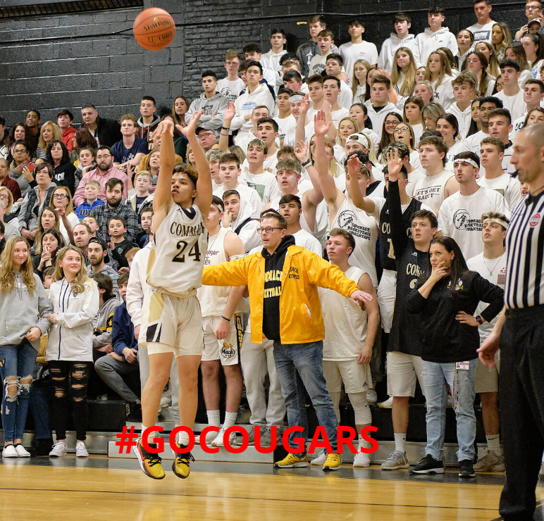 CommackSchools's tweet photo. Boys Basketball Semifinals TODAY! Come and support our team! We play against @Northport_HS - 2/25 at 4:30 at  Longwood #GOCOUGARS #CommackHighSchool #Semifinals #Basketball #CommackSchool https://t.co/w5XH8bppDT