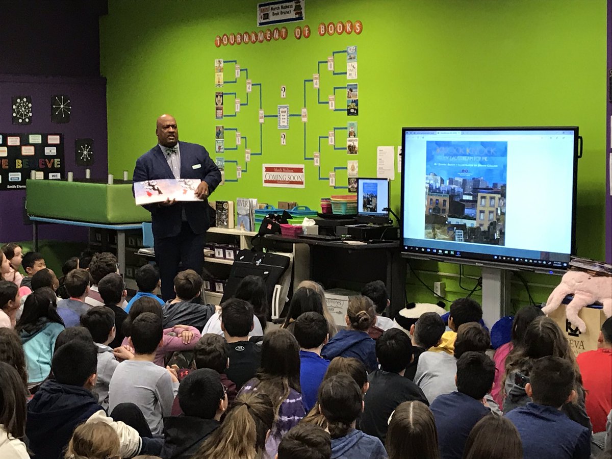 TenaflySmith's tweet photo. Great presentation by author/illustrator Bryan Collier this morning. Kudos to @BookSmith123 for organizing this wonderful event! https://t.co/bvdXSMQLcD