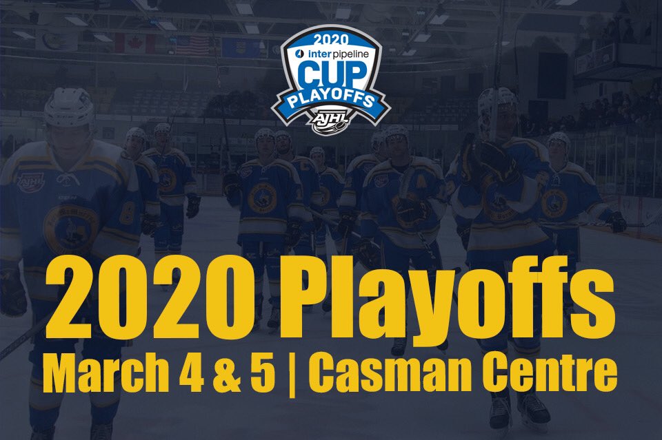 MOBHockey's tweet photo. Save the date! The Casman Centre will host Games 3 and 4 of Round 1!

Playoff ticket packs are now on sale. Single game tickets will be available soon.

Season ticket holders will have until 12 PM the day before each game to purchase their seats, before they are released #ymm https://t.co/emGFF4cxGn