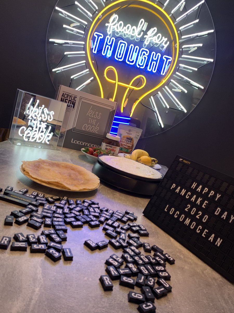 Happy Pancake Day! 🥞🥞 Celebrate the chef in your life with our Kiss the Cook neon! 💋👩‍🍳
While your at it check out our personal message board at the link in bio!
#pancakeday2020 #25thFeb

Locomocean
Original Handmade ✍️ 🎁 Gifts &amp; 💡 Lighting
#locomocean #london #londonneon