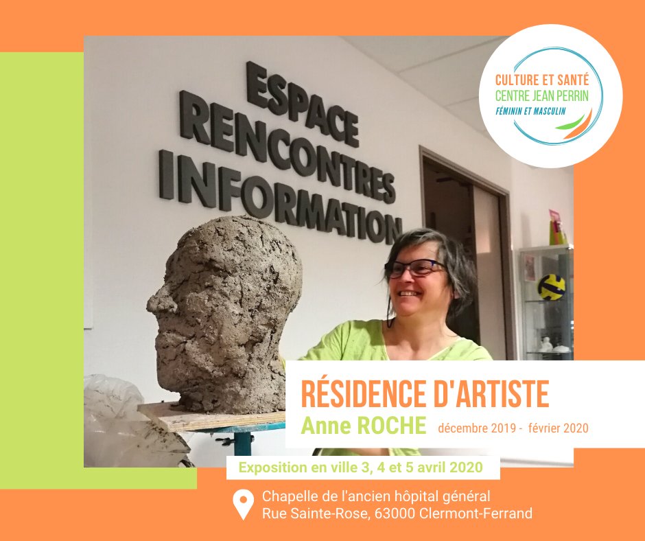 CLCCJeanPERRIN's tweet photo. #Culture &amp; #Santé : durant 3 mois, l'artiste Anne Roche a ouvert le dialogue autour de la thématique «Féminin et masculin» avec patients, proches et personnels. Rdv les 3,4 et 5 avril à la chapelle de l’ancien hôpital général pour découvrir ces œuvres. #ClermontFd #Artwork https://t.co/1Tc1caTuoJ