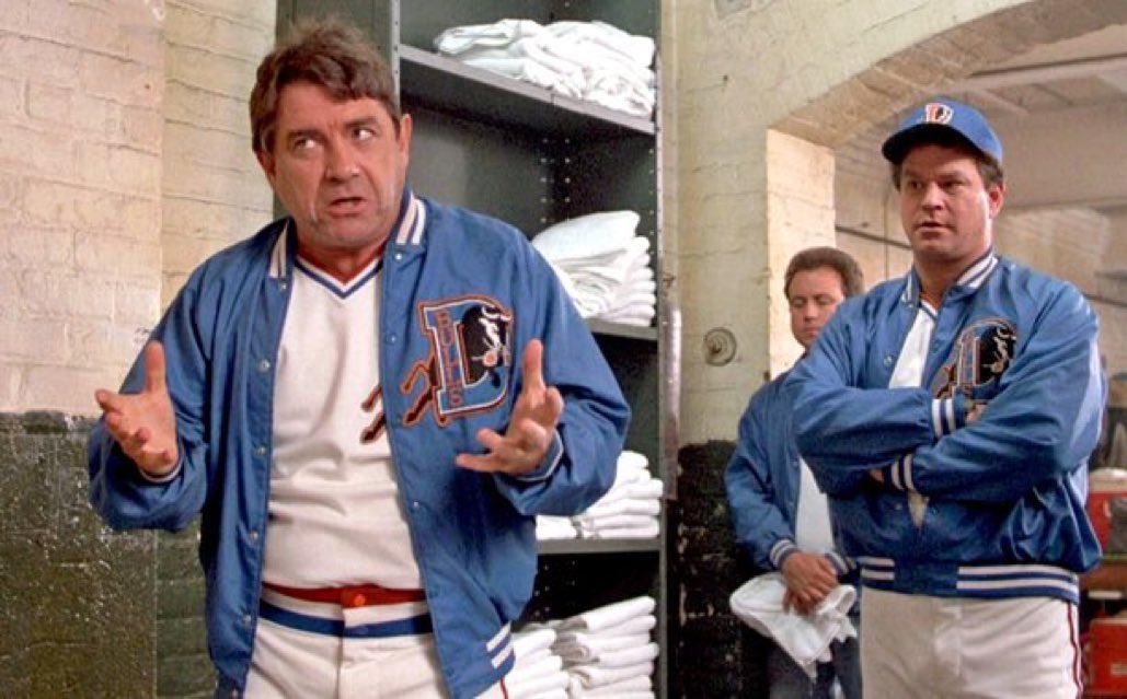 BaseballQuotes1's tweet photo. You throw the ball, you catch the ball, you hit the ball. Sometimes you win, sometimes you lose, sometimes it rains. -Bull Durham https://t.co/6bYsjyYFsv