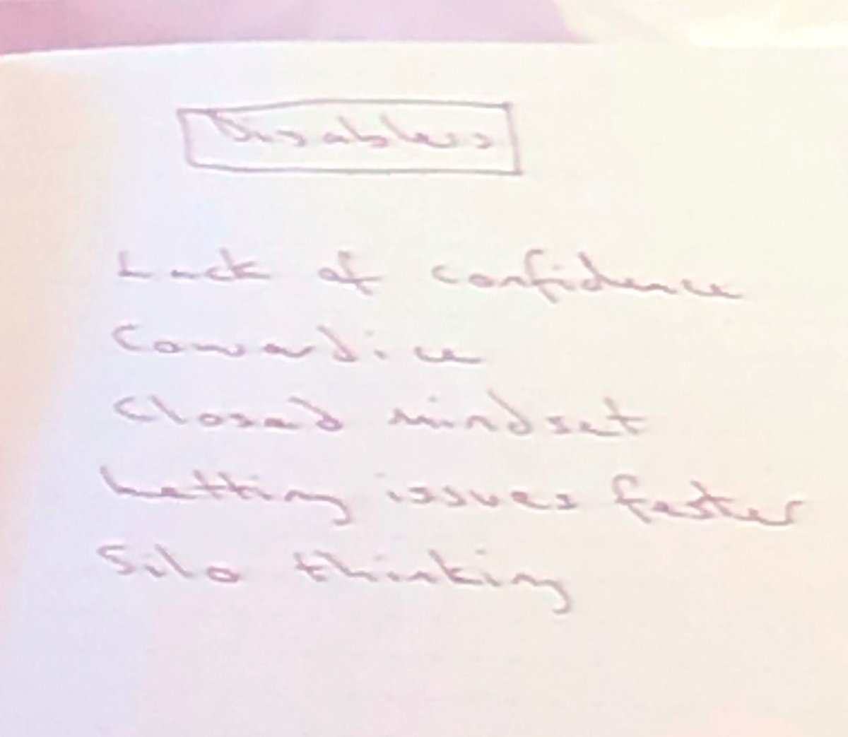 _aziemann's tweet image. .@BathSpaVC's experience of enablers and disablers of #leadership - speaks to me... #LotsToLearn #LoveAList  #IamAurora
