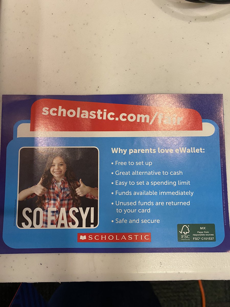 NWES_Library's tweet image. Book Fair is up and running today and runs through Friday at noon!! Pictured are Book Fair times &amp;amp; how to access eWallet!  Access eWallet through Scholastic and your student will be able to come and purchase things at the Book Fair w/o the hassle of $$. Check it out!! #bookfair