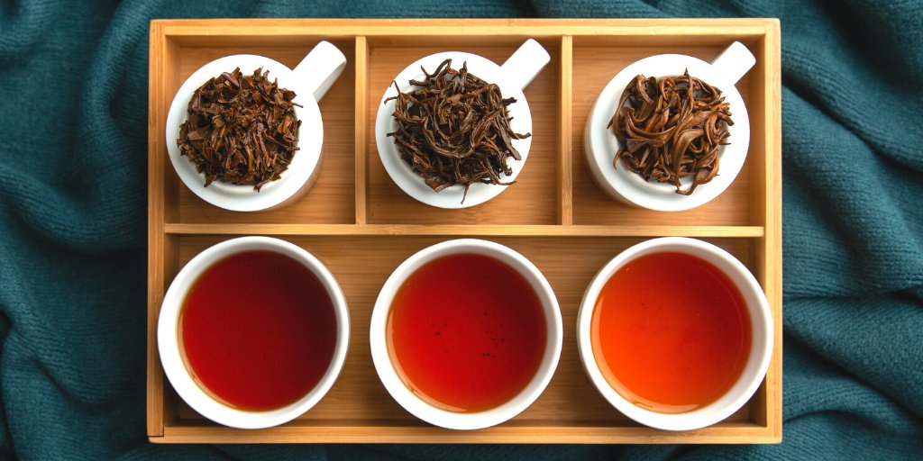 TeaSource's tweet photo. We're featuring 3 black teas from Yunnan Province on this week's tea flight. Compare these rich, earthy teas side by side for just $8!
Shop all Chinese black teas: https://t.co/L4omOx003x
#teaflight #blacktea #YunnanFOP #WildMountainYunnan #YunnanGoldBud #teageek #tealife https://t.co/CUHI1r4ifk