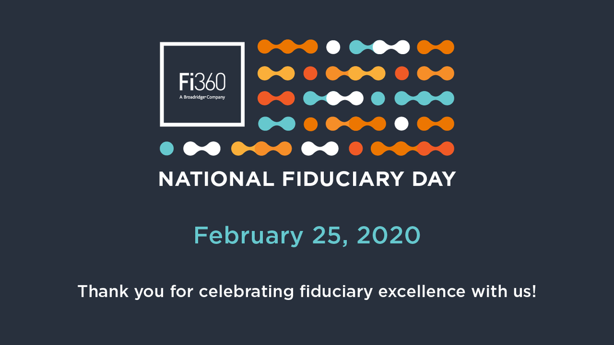 fi360's tweet photo. Happy #NationalFiduciaryDay to all! And all the best to the 56 individuals sitting for their AIF Designation exam today. We're excited to have you join the fiduciary community! 

#fiduciaryexcellence https://t.co/Z6jJugetE0