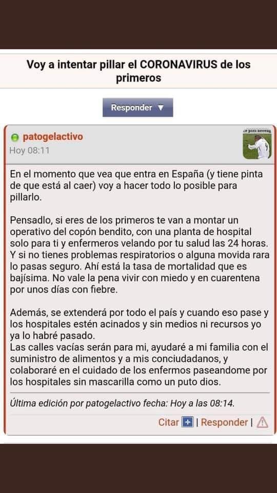 carla_chafe's tweet photo. Llega tarde #patogelactivo #coronavirusEspana https://t.co/7pek4QNbta