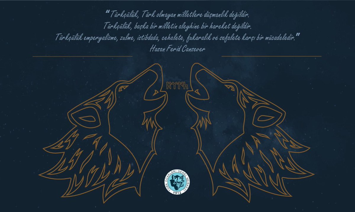 "Türkçülük, Türk olmayan milletlere düşmanlık değildir. Türkçülük, başka bir milletin aleyhine bir hareket değildir. Türkçülük emperyalizme, zulme, istibdada, cehalete, fukaralık ve sefalete karşı bir mücadeledir."

Hasan Ferid Cansever