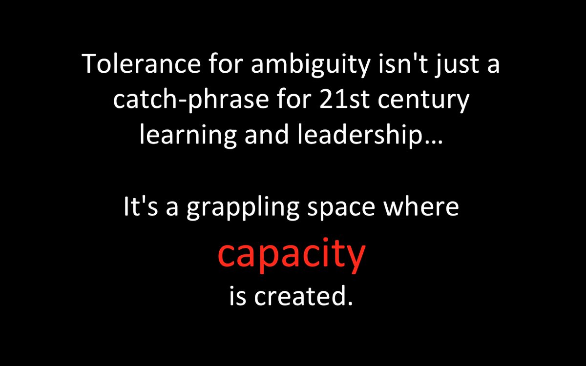 DCulberhouse's tweet photo. Inability or unwillingness to grapple with today’s adaptive challenges and dilemmas will severe diminish the ability of individuals and the organization to develop greater capacity.
"Just tell me what to do” mindsets tightens boundaries for expanding that capacity. https://t.co/Bl3VdfYKNB