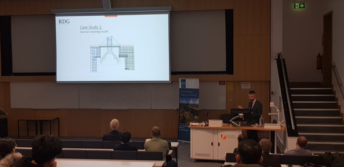 Some pics from a great recent lecture 'Engineered access solutions and associated risk' with David Milward from <a href="/RDGEngineering/">rdg engineering</a> which highlighted the flexibility of scaffolding and the ingenuity of the (rdg) design teams. Watch the recording ice.org.uk/eventarchive/e…