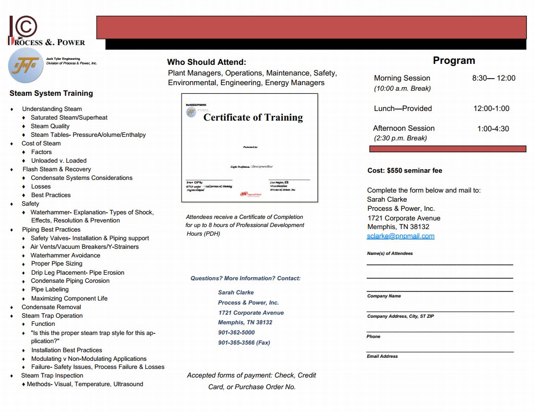 ProcessnPower's tweet image. Process &amp;amp; Power is hosting @GleasonSteam for another Steam Class!  Call today to reserve your spot!  #steam #steamisperfect #GleasonSteam #training #engineering #manufacturing #maintenance