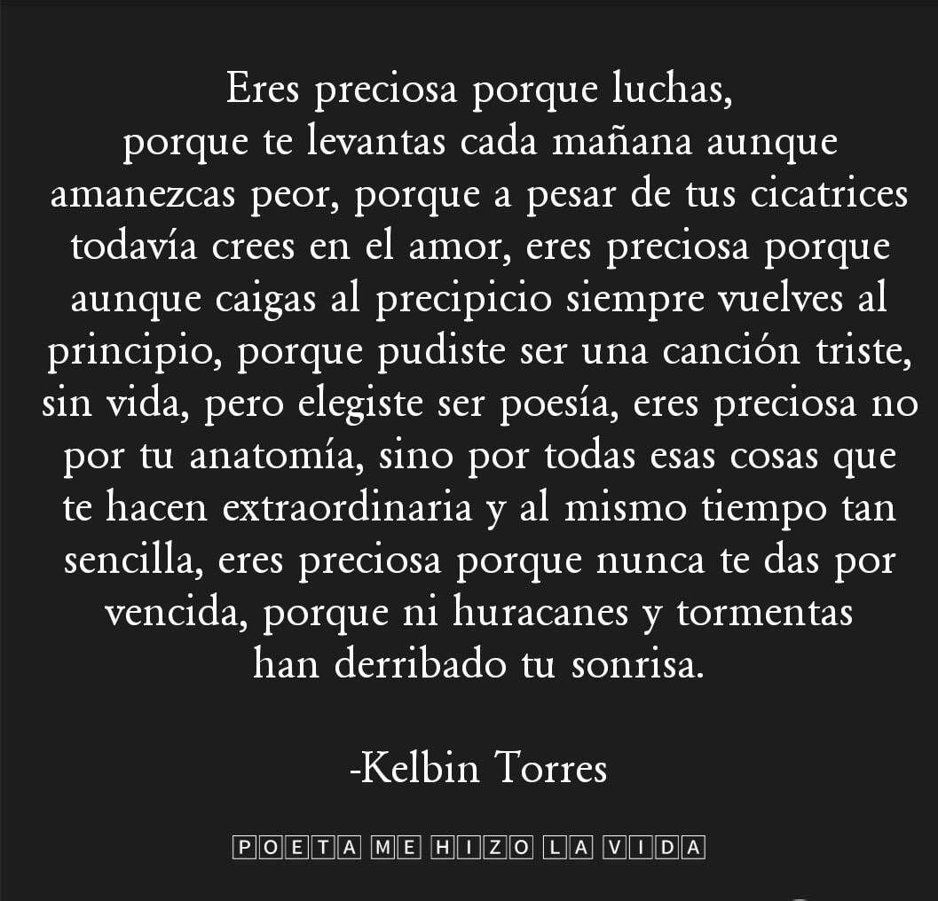 Eres preciosa...