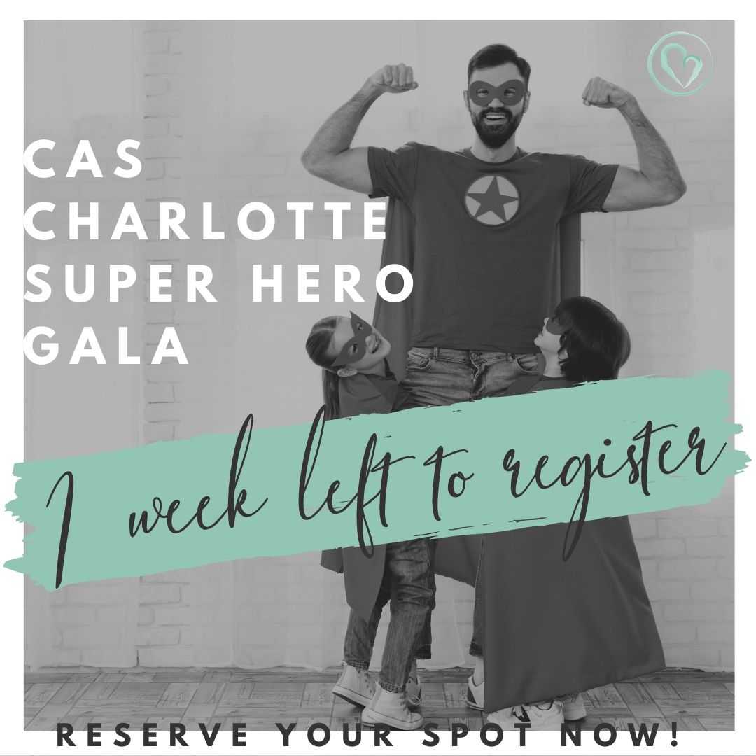 CASAdoption's tweet photo. Only 1 week left to register for our Charlotte Super Hero Gala taking place March 12th! As a reminder, we have a generous donor who is matching every gift for this event up to $100,000 so please consider attending the event or giving through this link: https://t.co/4uQ8Y2Nz5P https://t.co/44fGuoCQmM