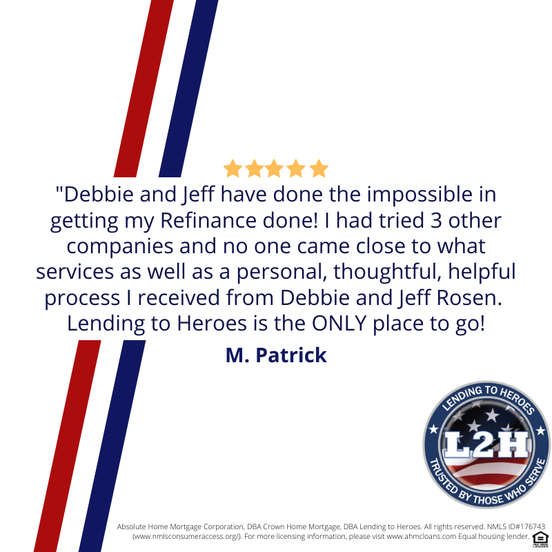 #TestimonialTuesday from Mr. Patrick.. It was an absolute pleasure to work with you. It is always nice to hear from a happy client, especially one of our HEROES! 855-MTG-HERO