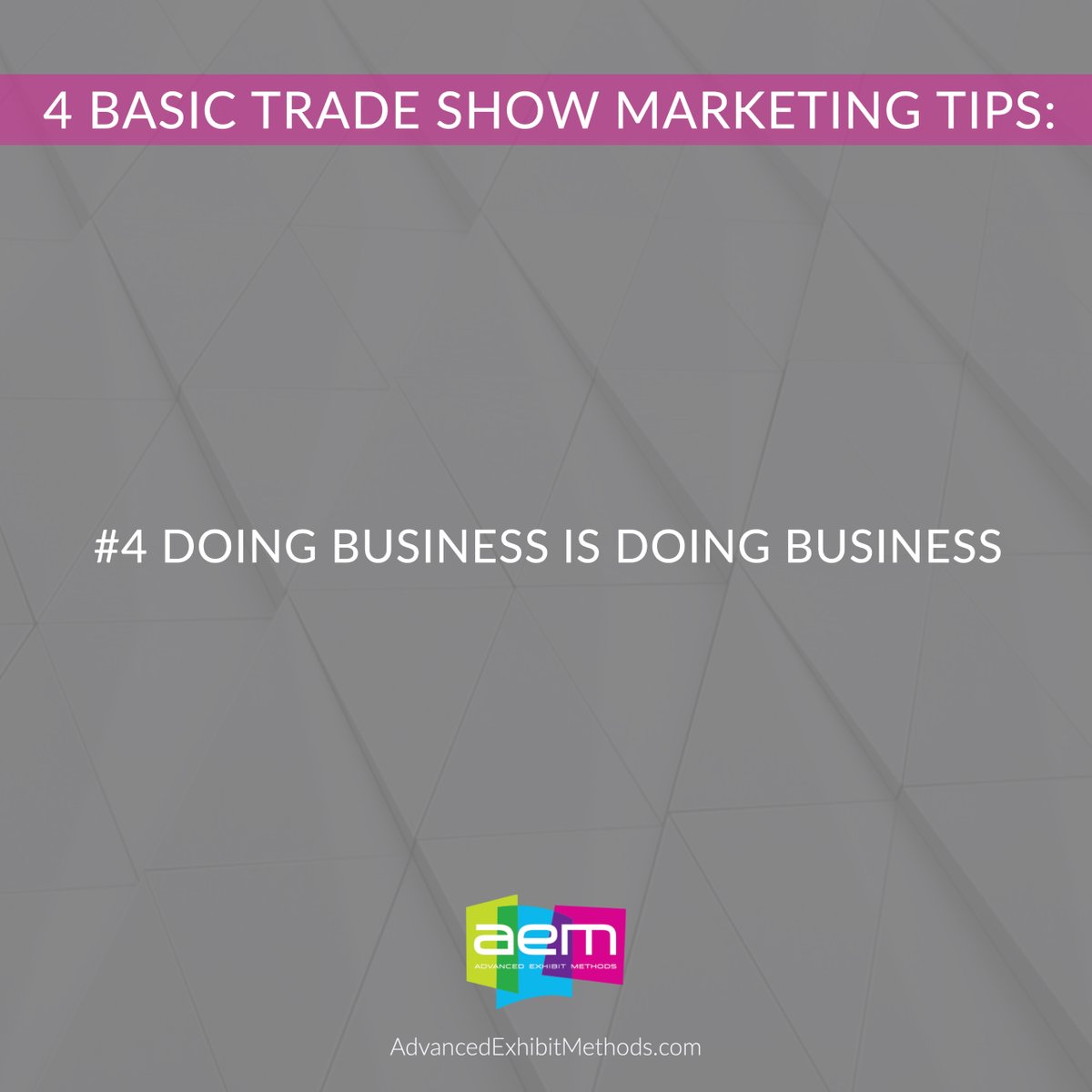 Doing business at a trade show is no different from doing business in a brick-and-mortar location; it's always about interacting with potential customers, educating them on your product or service and selling them on the solution you have for their problem or need.