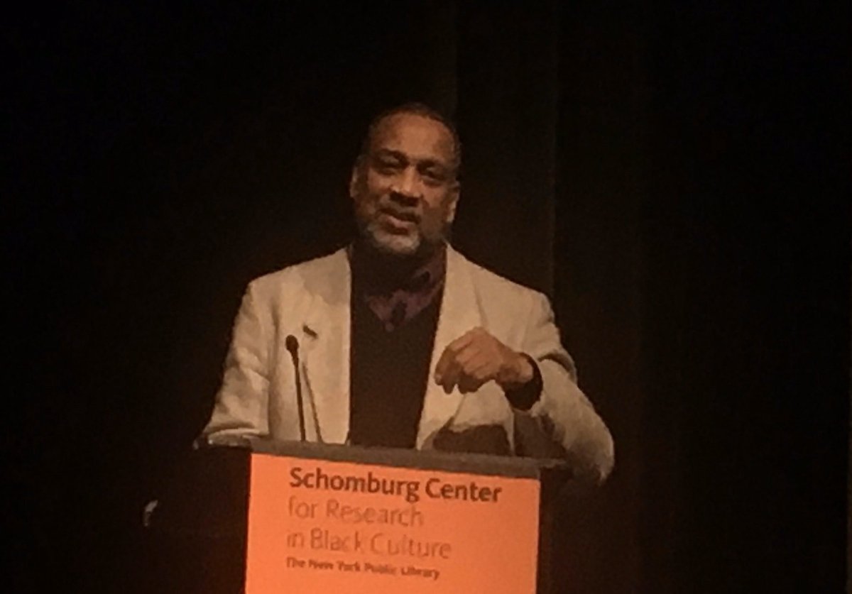 CUSPS_Community's tweet photo. .@Columbia @Neighborshub Community Scholar John Reddick discusses Seneca Village in what is now @CentralParkNYC (Summit Rock and environs in the West 80s) during @SchomburgCenter and @GVSHP panel “Illuminating Forgotten Histories: New York City's Early Black Communities” https://t.co/TQ4IzcDcZ5