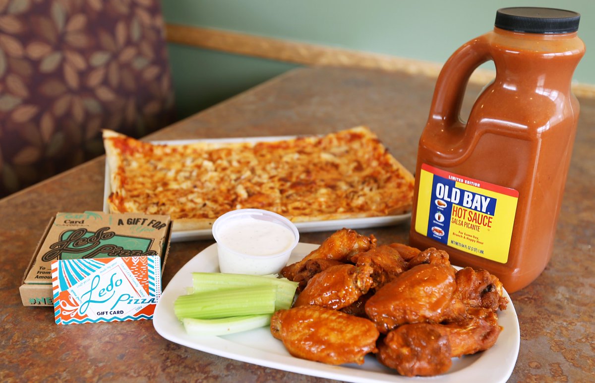 LedoPizza's tweet photo. 🔥 OLD BAY HOT SAUCE GIVEAWAY  🔥

We are GIVING AWAY
a 64oz Old Bay Hot Sauce Jug &amp; $100 #LEDOPIZZA Gift Card!

RETWEET &amp; FOLLOW TO BE ENTERED TO WIN!
(1 winner picked at 10pm on 2/25/20) 

🔥 IT’S HERE! Check out our Limited Time Old Bay Hot Sauce Menu! https://t.co/00OOaRctuC https://t.co/oNORJe1ytu