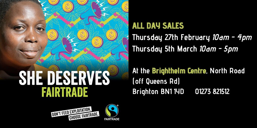 From 24th February to 8th March it is Fairtrade Fortnight. Join us in our annual campaign! #FairtradeFortnight2020 #Fairtrade #sustainability #shedeservesfairtrade <a href="/FairtradeUK/">Fairtrade Foundation</a>