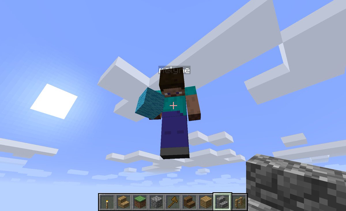 PhoenixOffi's tweet image. Quand tu rejoue a minecraft après 3ans