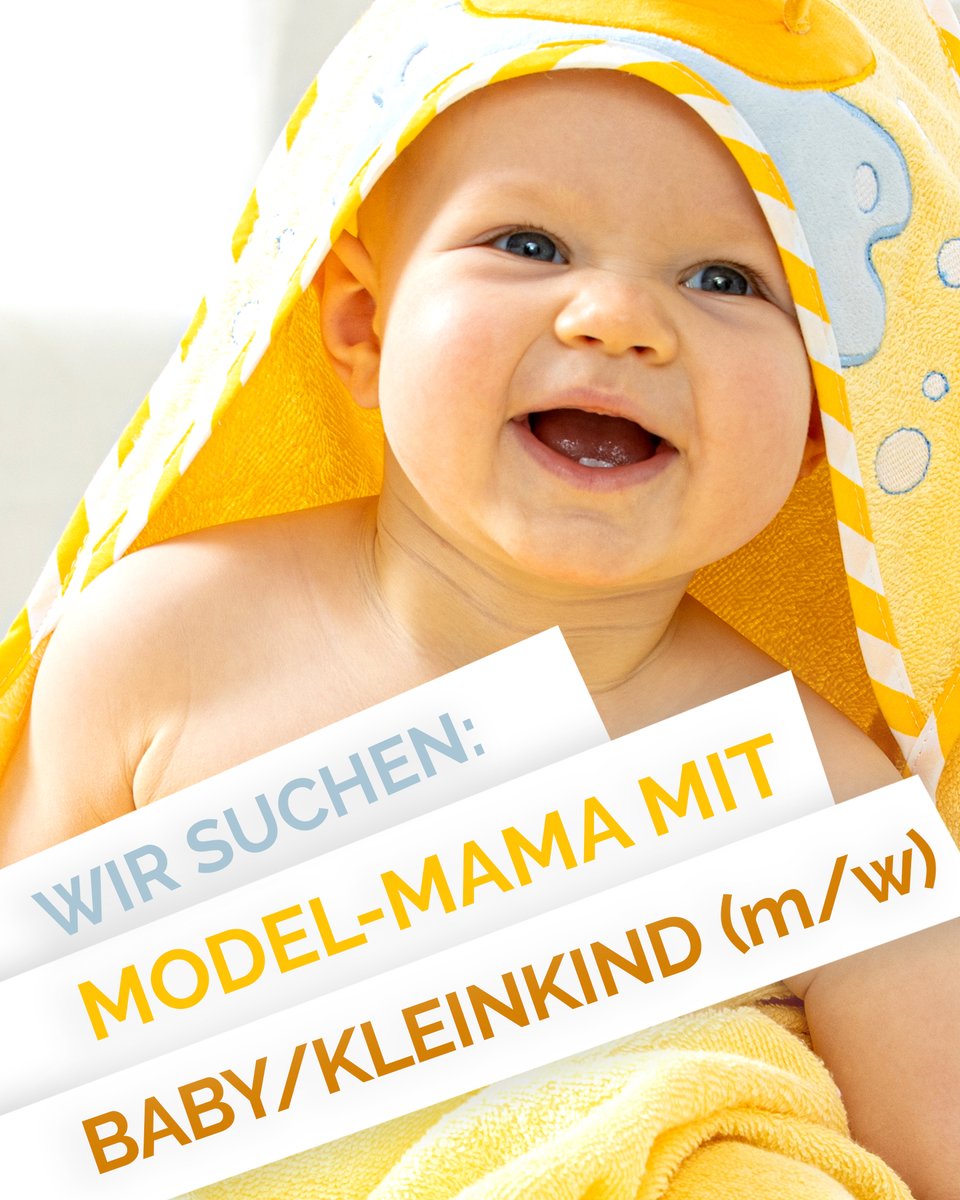M17Group's tweet photo. Pay-Job: Mutter mit Baby gesucht! 4-5-tägige Foto-Produktion für Baby-Artikel-Hersteller im Mai 2020 bei uns im Studio (Langenzenn) Sie: 20-35 Jahre, Haarfarbe egal, posingsicher, sympathische Ausstrahlung Baby: 4-18 Monate – Bewerbung bitte an: models@m17group.de #modelgesucht https://t.co/RfLT9WWZnU