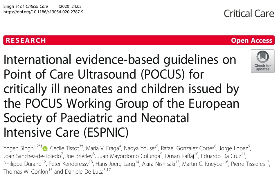 Muy contentos de haber contribuido a la elaboración de las guías de uso basadas en la evidencia de #POCUS en UCIP de la <a href="/ESPNIC_Society/">ESPNIC</a>. <a href="/Jorge_Lop_Gon/">Jorge Lopez</a> <a href="/Rafa_B612/">Rafa Gonzalez Cortes</a>  ccforum.biomedcentral.com/articles/10.11…