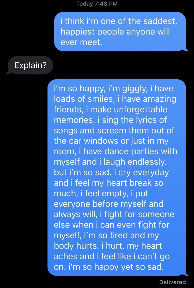 I felt that