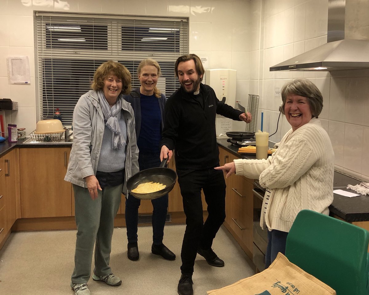 All set for our #bigpancakeparty ⁦@churchurbanfund⁩ with the Brownies #EndFoodPovertyNow