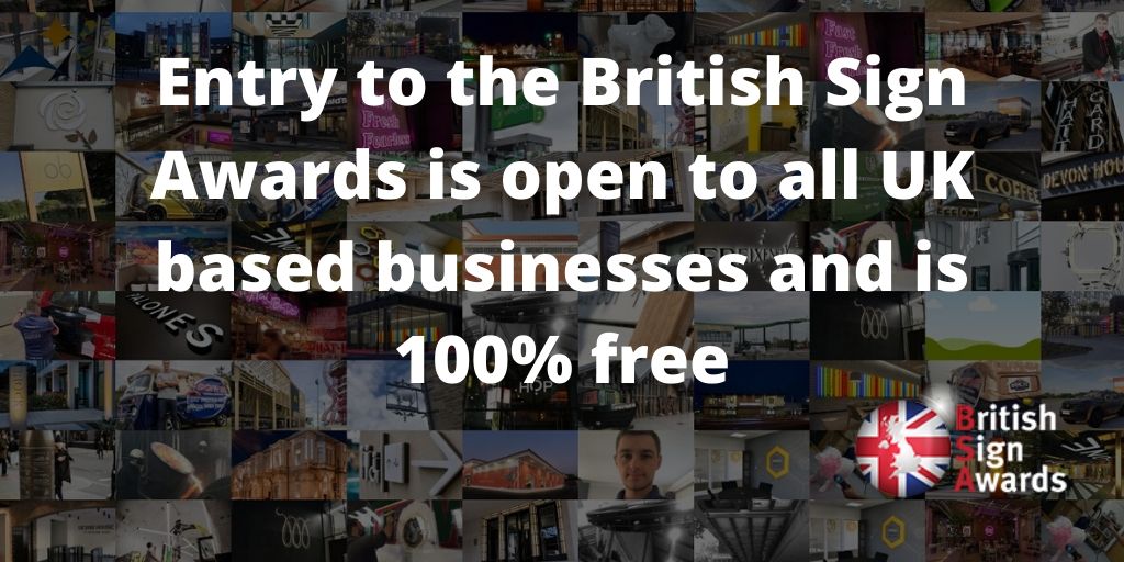 The British Sign Awards are open to all UK-based sign businesses #signawards #celebratinguksignage
