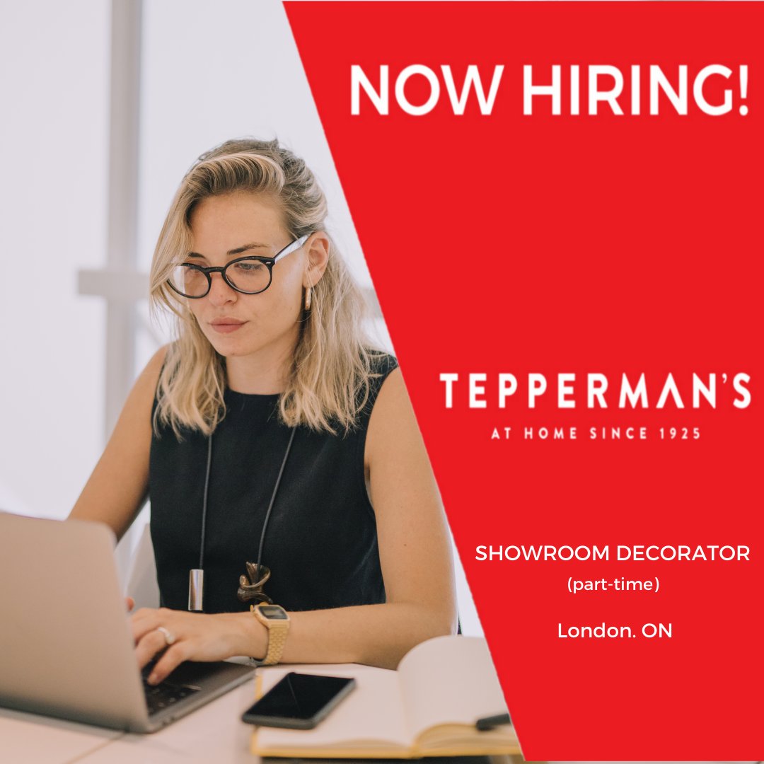 Teppermans's tweet photo. Do you have a passion for #interiordécor? We're looking for a motivated individual who has a keen eye for detail & is passionate about #homefurnishings. This is a great part-time, entry-level opportunity in our #LdnON location! https://t.co/HAmW0ABTJc #jobs #retail #teppermans https://t.co/lbAeYOK189