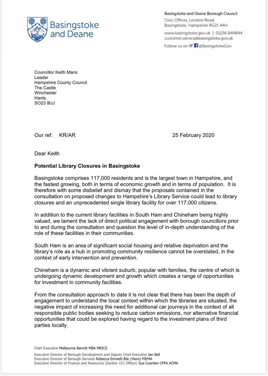 BSKconservative's tweet photo. An open letter to HCC to #SaveOurLibraries #Chineham #SouthHam https://t.co/nOByvwN1Ao