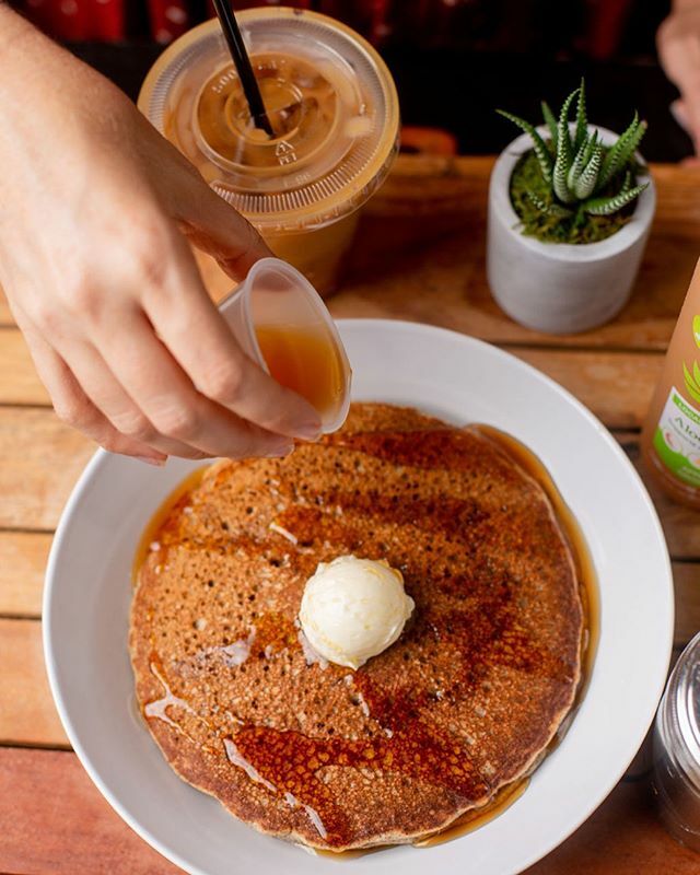 Have you had our Buckwheat Pancakes yet?! They’ve developed quite the loyal following, and are one of our staff favorites 😍 Oh, &amp; did we mention that they’re 100% gluten free? Served with your choice of maple syrup or our hausmade seasonal preserves.… ift.tt/2Pp3NY8