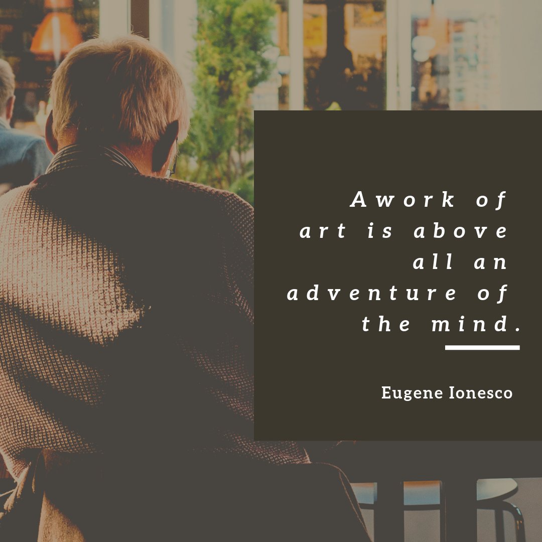 GerryMoynihan's tweet photo. This writerly #ThoughtForTheDay is brought to you by the #playwright Engene Ionesco...
#KnowYourWrites! #amwriting
#EugeneIonesco #writerslife #TheatreOfTheAbsurd #QuoteOfTheDay #TuesdayMotivation #TuesdayThoughts #tuesdayvibes #WritingCommunity https://t.co/UhAAZruCLc