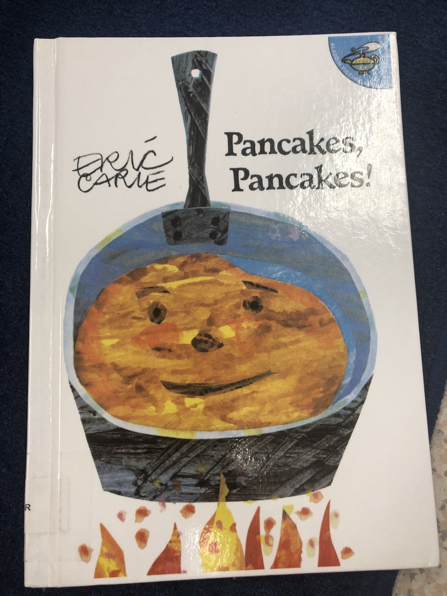 GAroom102's tweet photo. Today we read Pancakes, pancakes! By Eric Carle.  We recreated they story!  We pretended to make pancakes 🥞 https://t.co/IEq7Iaw6U3