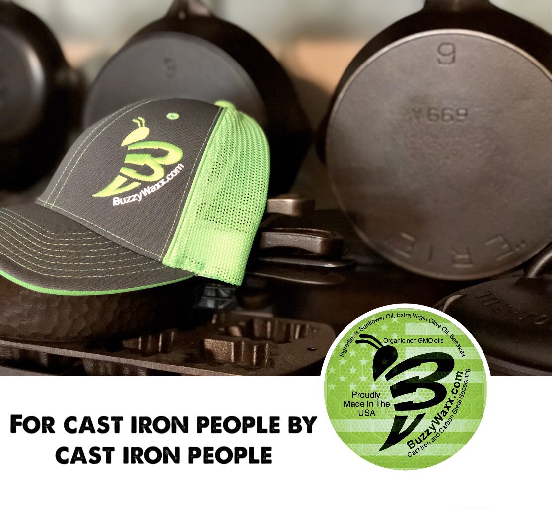 BuzzyWaxx's tweet photo. Give us a try on your cast iron! https://t.co/G0PBMf7Go6, Amazon and eBay! #BuzzyWaxx #CastIron4Life #castironlife #castironskillet #castiron #castironcooking #food #stovetotable #foodcookoff #kitchen #family #iron #castironforlife #homemade https://t.co/aFotRYwVqP
