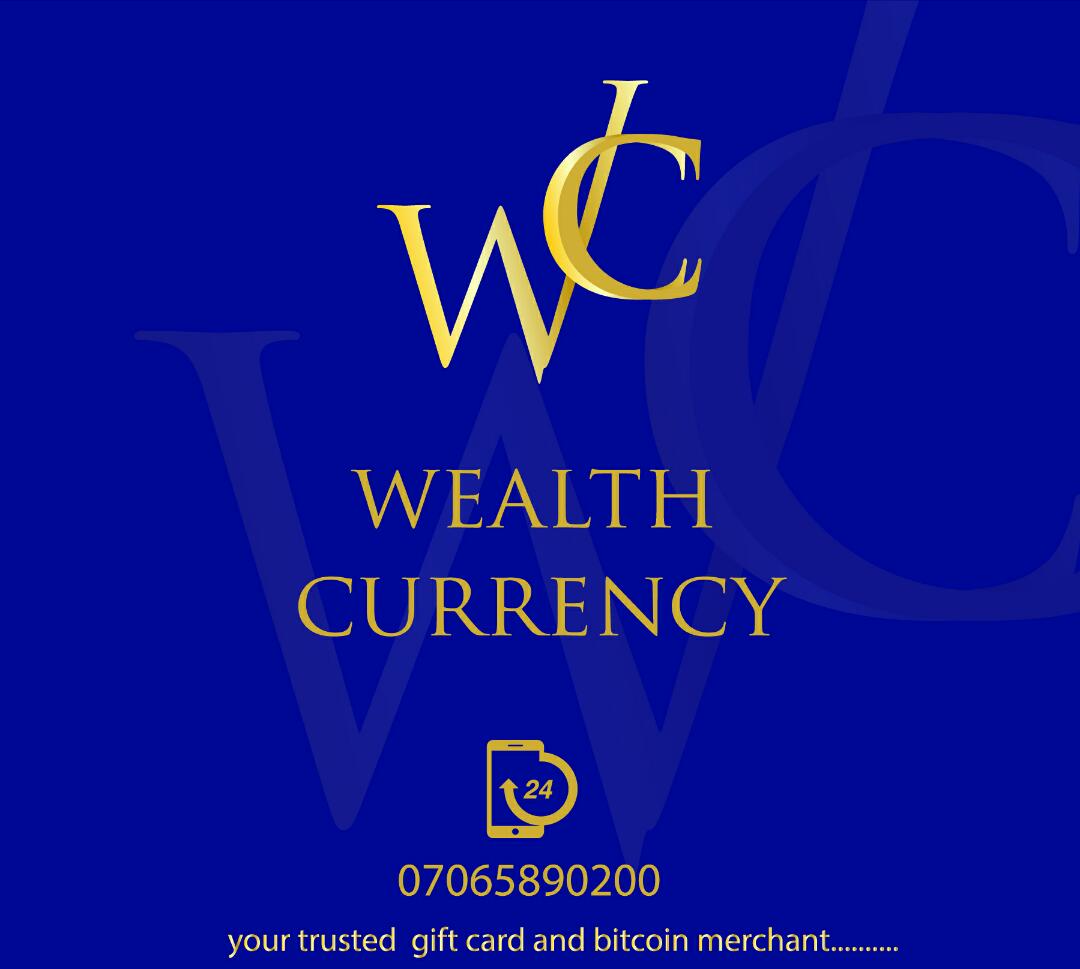 Poverty is over reaching and so is wealth. Your bitcoins and Gift cards are better traded with a reliable and fast plug. I'm shank and I trade with just one one plug, Wealth currency. 
DM Wealth Today and get the best of rates👍🏿
wa.me/+2347065890200…