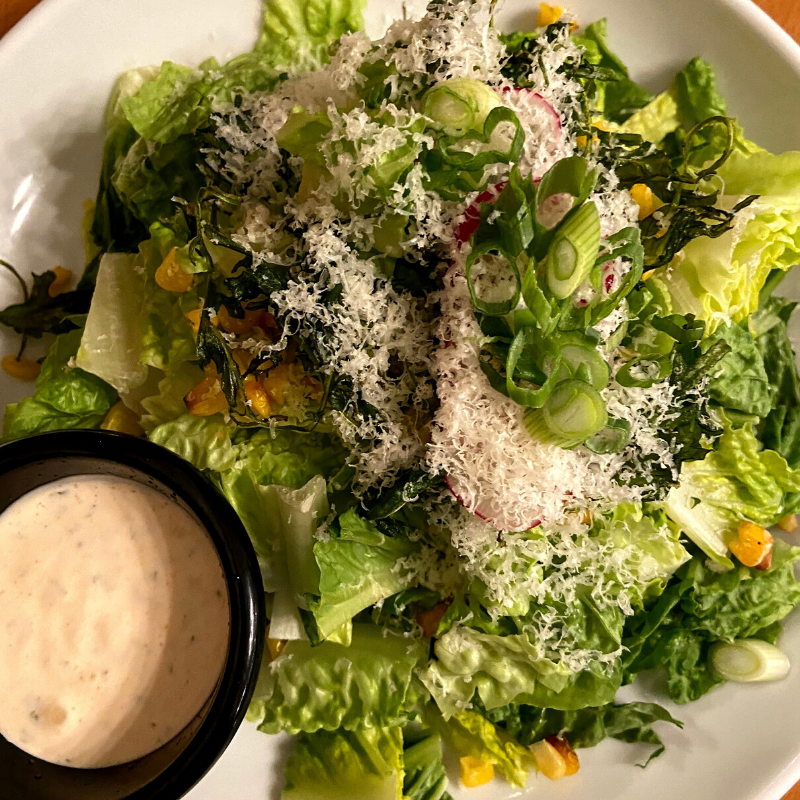MarketOnHouston's tweet photo. Try our Mexican Street Corn Salad for lunch or dinner. Romaine lettuce, baby kale, green onion, radish, parmesan cheese, roasted corn, &amp; smokey chili lime dressing. #MOH https://t.co/KJ5BJQrluf