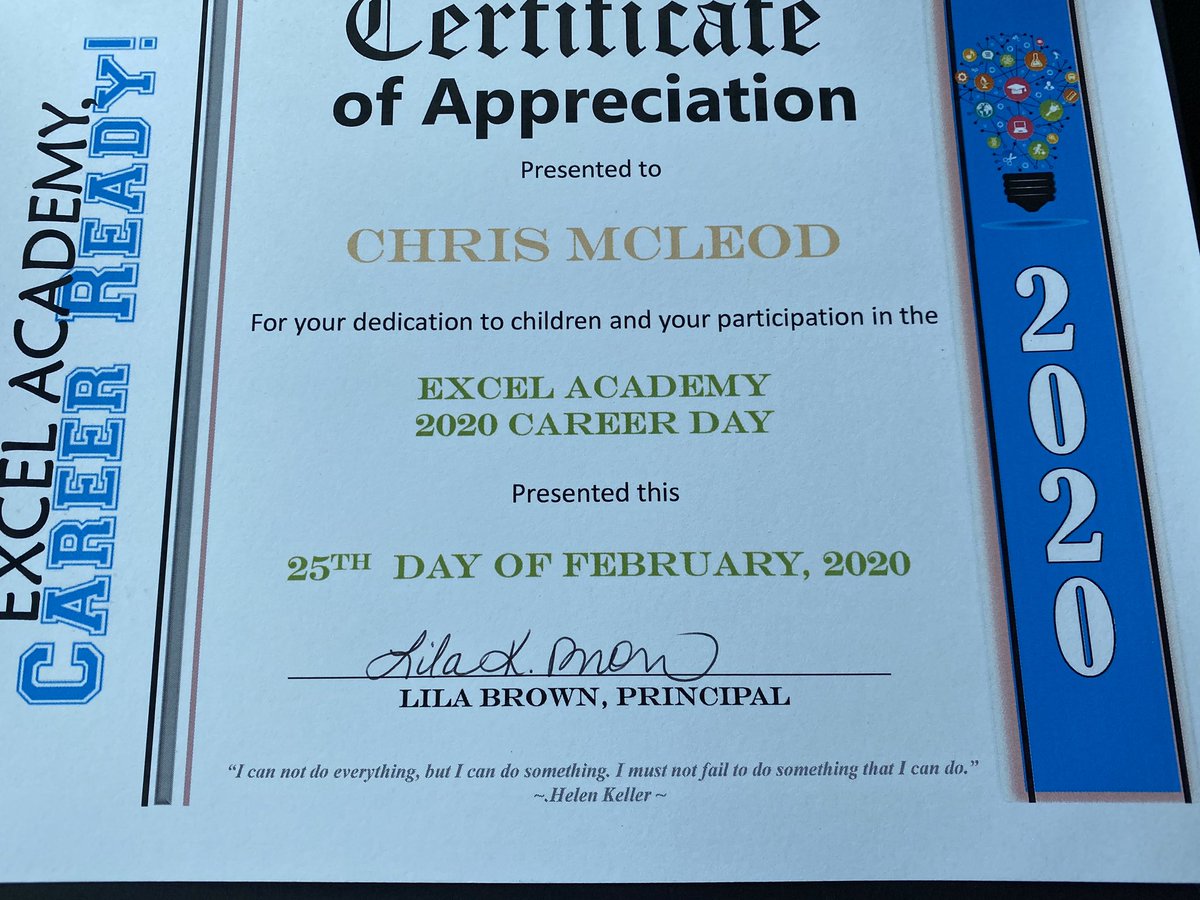 McLeod_Edu's tweet photo. Today I had the great opportunity to speak at Career Day at our alternative school, @EXCELAcademyHCS I will be posting pics from my selfie competition. These students are working to maximize how they’re presented. When you see them, like/share #ExpectExceptionalHCS #ExcelisAllIn https://t.co/9SZGn9AajO
