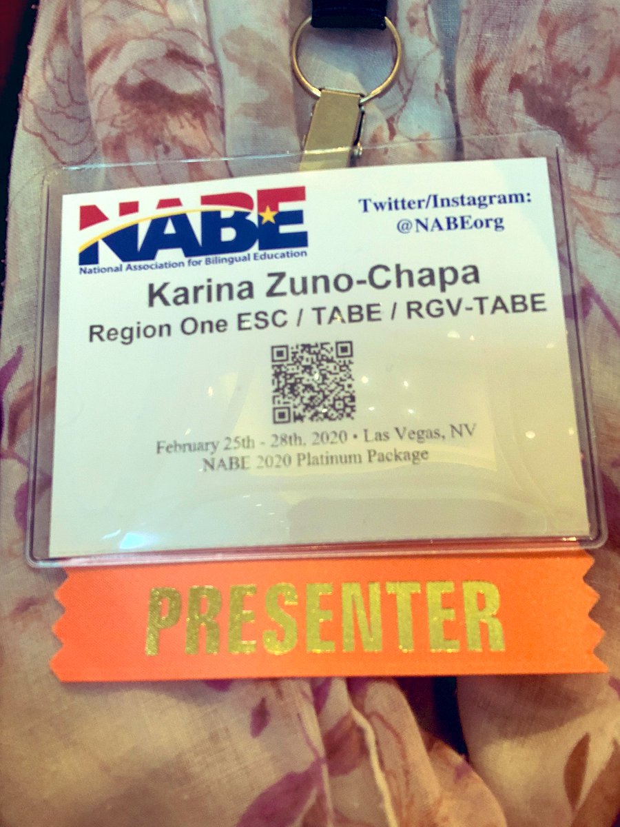 bilingualpride's tweet image. My very own #MexicanProblem. I officially have two last names. Some IDs are under one and some are under the other one 🤷🏻‍♀️ So I had to ask our wonderful @NABEorg friends to make a new name tag for me, so I could go visit schools with a matching ID! 🤦🏻‍♀️ Mil gracias 🤗🙏