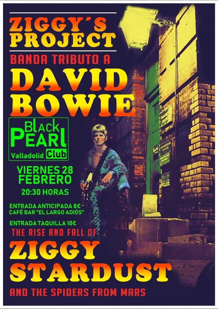 Este VIERNES desde las 20:30h

- Tributo a David Bowie -

[ ZIGGY’S PROJECT ]